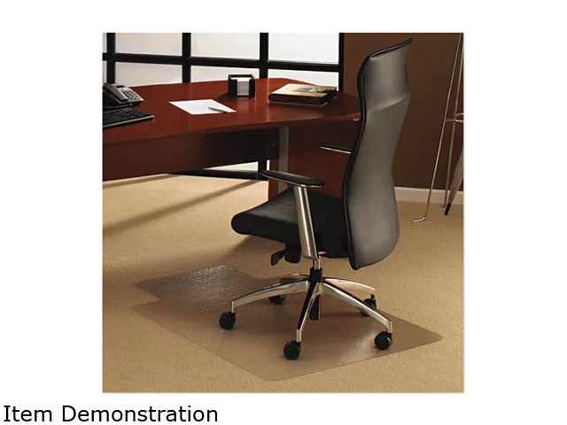 Floortex Floortex 1113423LR 48 x 53 inch polycarbonate chair mat with 10 x 20 inch lip office furniture — product photo