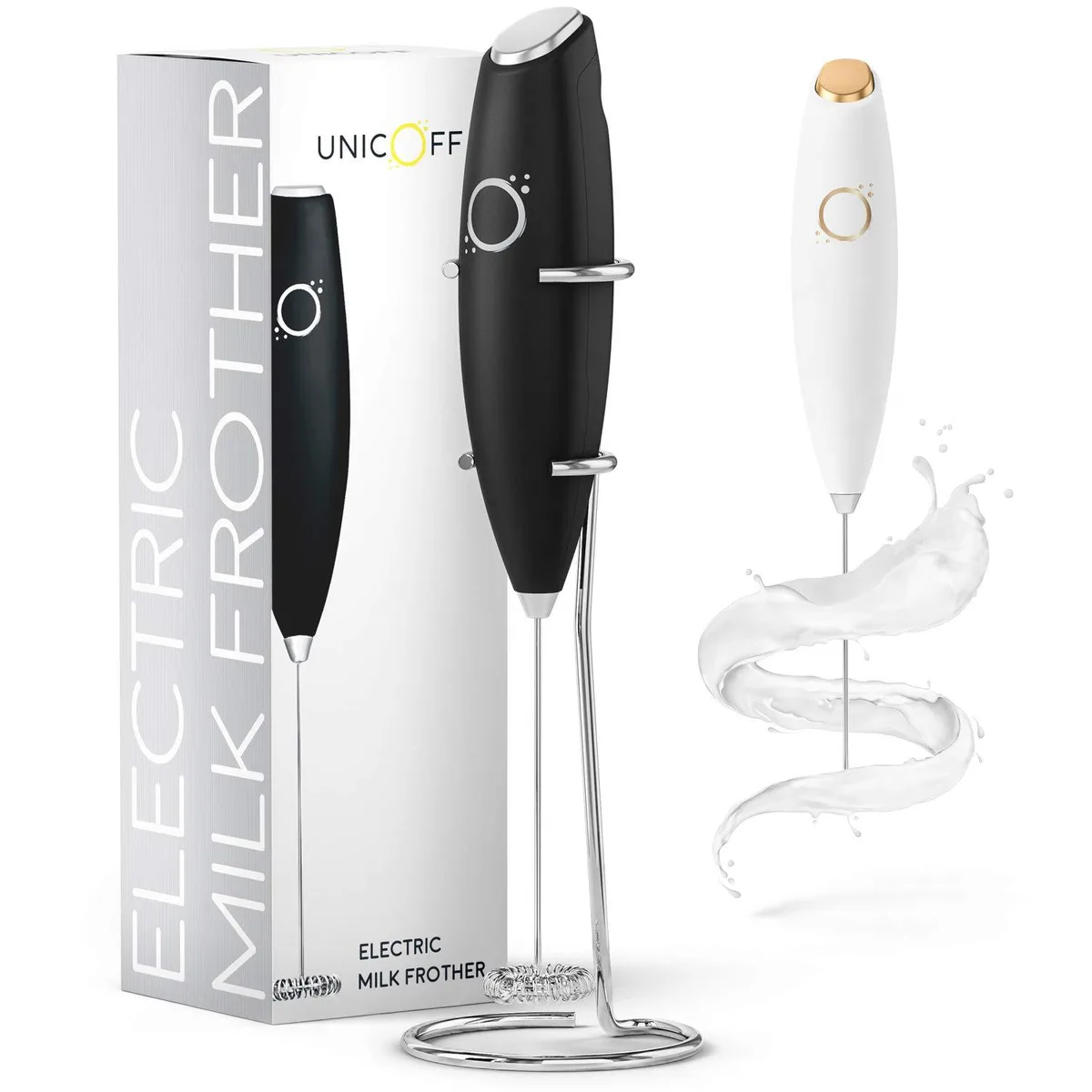  Brentwood Handheld Milk Frother Unicoff White 800 W — product photo