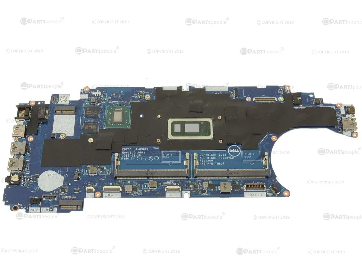 DELL DELL Precision 3540 Intel motherboard i7-8665U 1.9 4.8 Radeon 2100 9CXRN — product photo