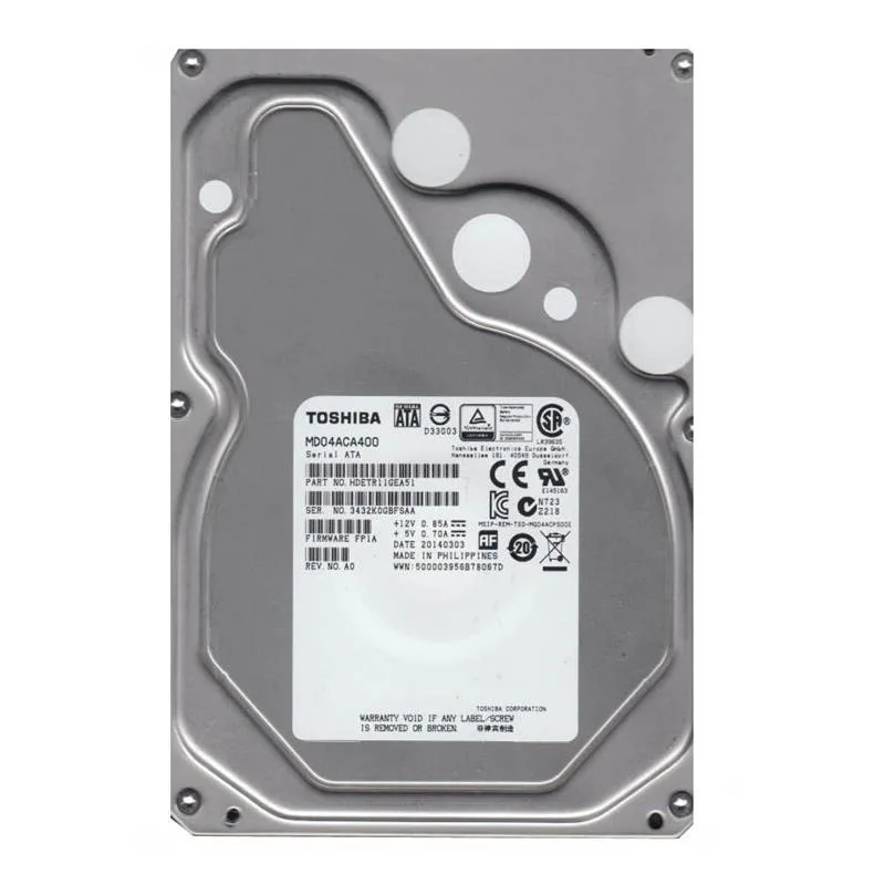 Toshiba Toshiba MD04ACA400 4TB 7200 RPM 128MB Cache SATA 3.5" internal hard drive — φωτογραφία προϊόντος