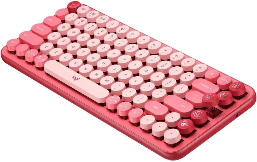 Logitech Logitech 920010709 gaming keyboard Heartbreaker Rose TKL Brown switch 12 FN keys 50M strokes — product photo