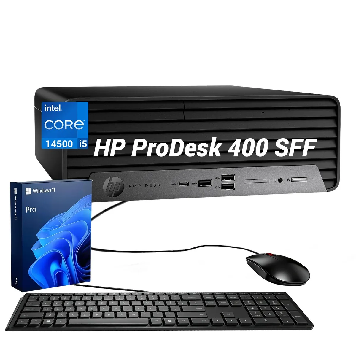 HP HP ProDesk 400 SFF Desktop PC, Core i5-14500, 8GB DDR5, 512GB SSD — product photo