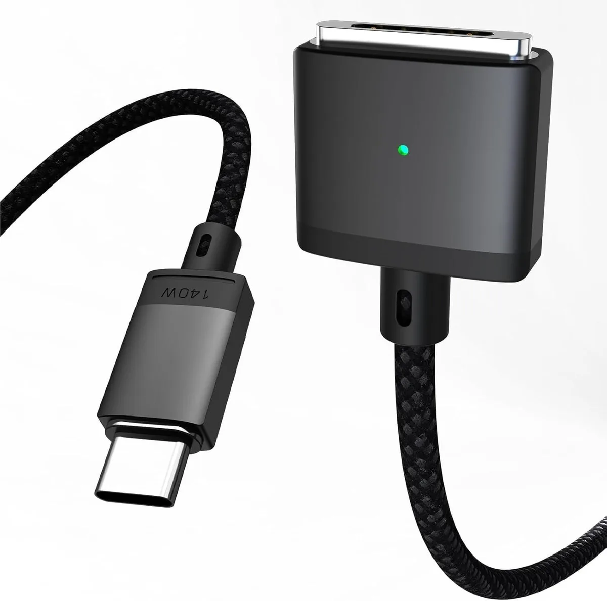  Aurioen USB-C to Magnetic 3 Cable 140W 6.6ft Black — product photo