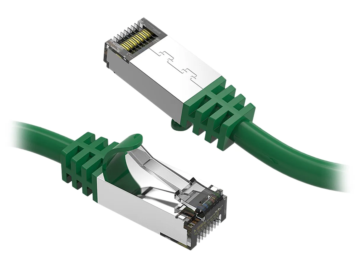 Nippon Labs Nippon Labs 60CAT8-1-26GN Cat8 network ethernet cable 1ft 26AWG 2000MHz 40Gbps Green — product photo