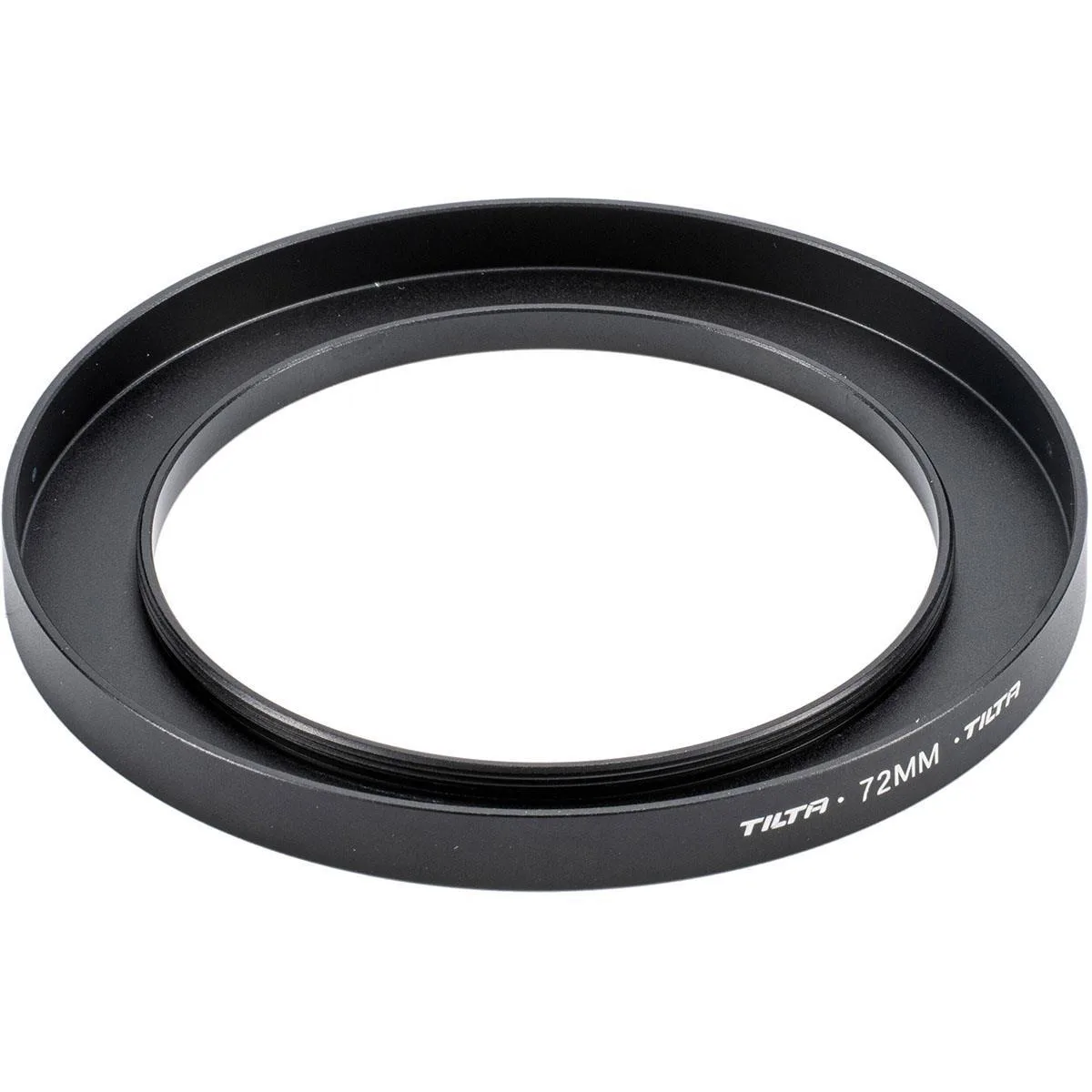 Thin black metal adapter ring 72mm for matte box
