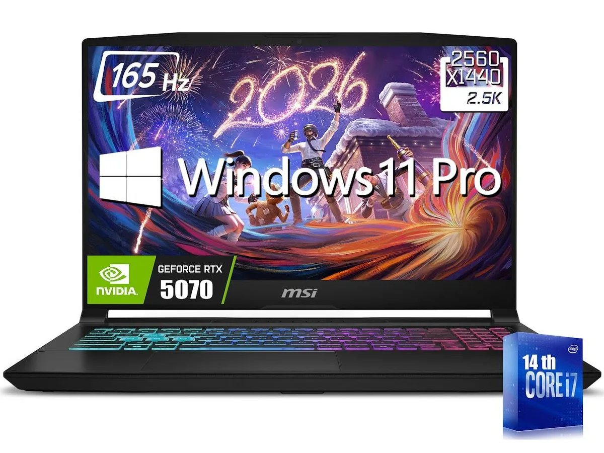 MSI MSI Katana 15.6 2.5K 165Hz i7-14650HX RTX 5070 64GB 2TB gaming laptop — product photo