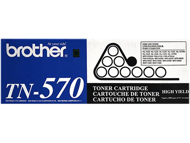 Brother Brother TN570 High Yield Toner Cartridge Black 6700 Pages — product photo