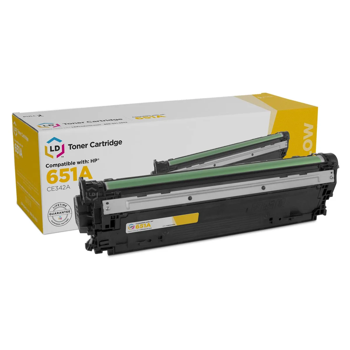LD Products LD Products 651A CE342A Yellow Toner Cartridge 16000 Pages — product photo