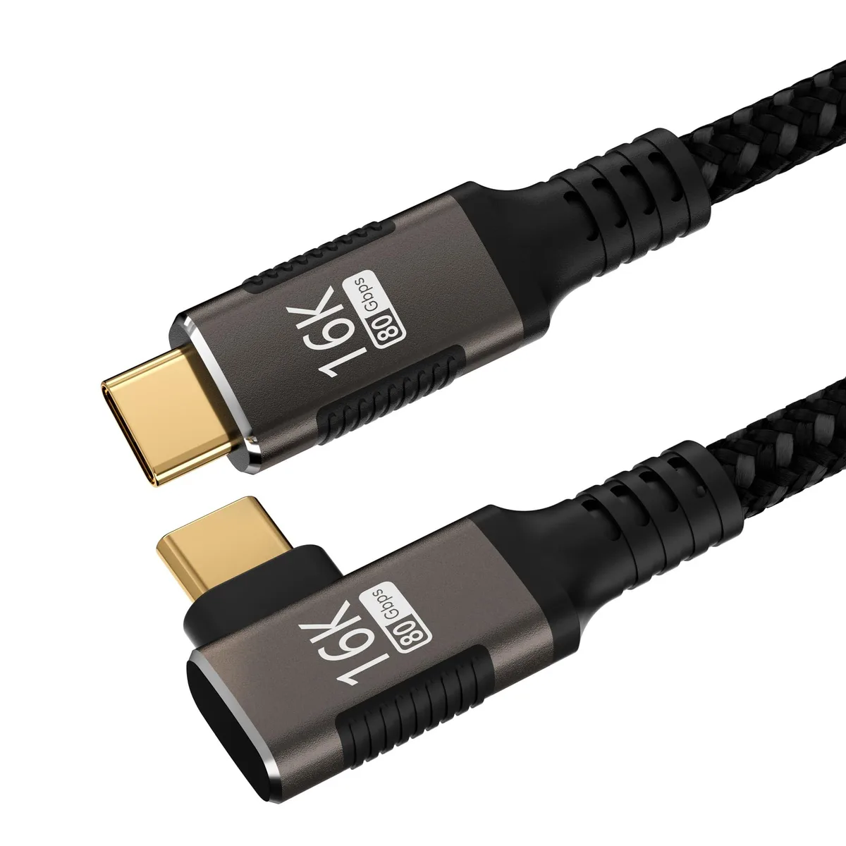 Vszerda Vszerda right-angle USB-C cable 3.3FT 80Gbps 240W 16K@60Hz 8K@120Hz — product photo