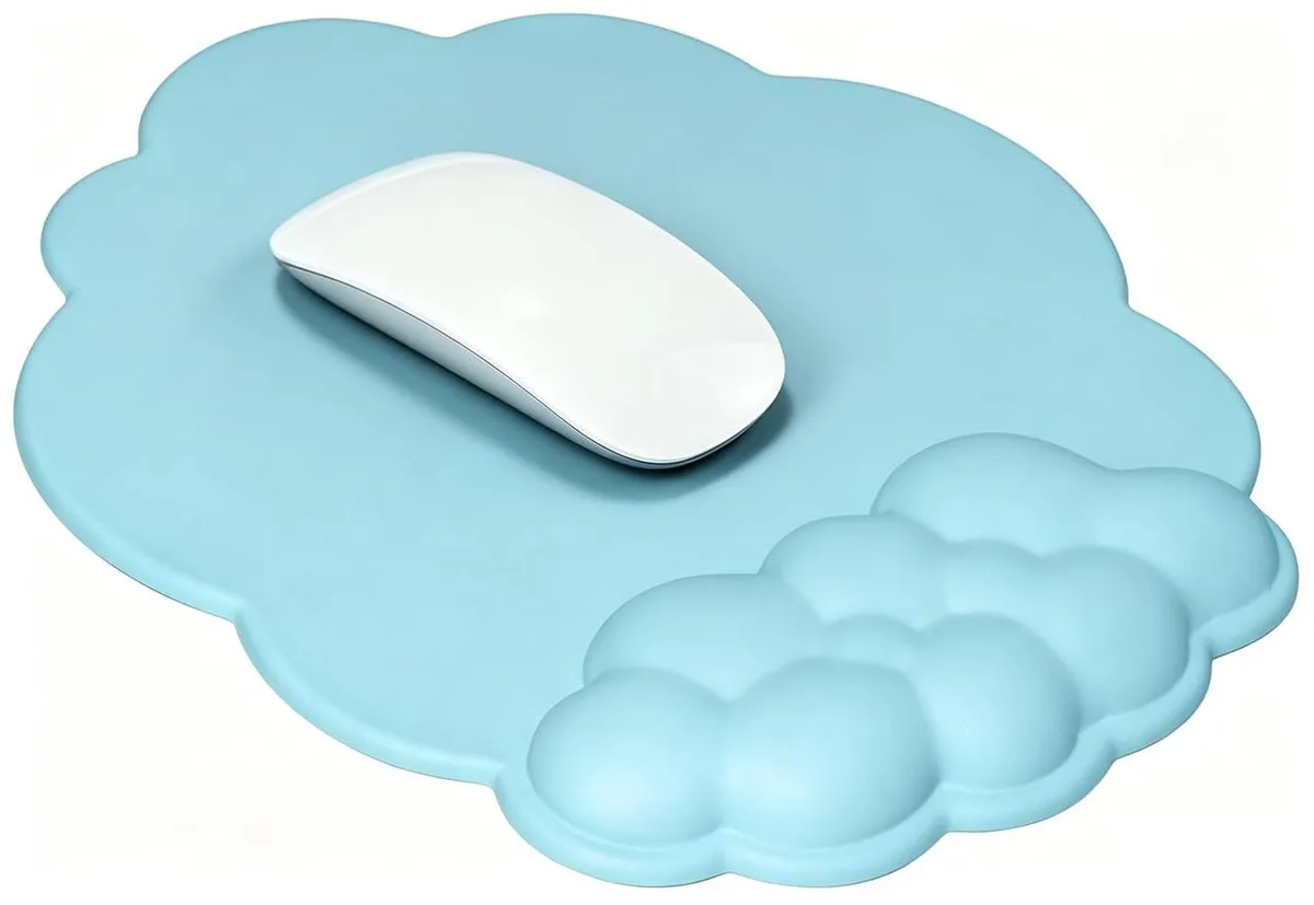  JIKIOU Cloud Wrist Rest Mouse Pad 10.43 x 9.84 in Cloud Blue — product photo