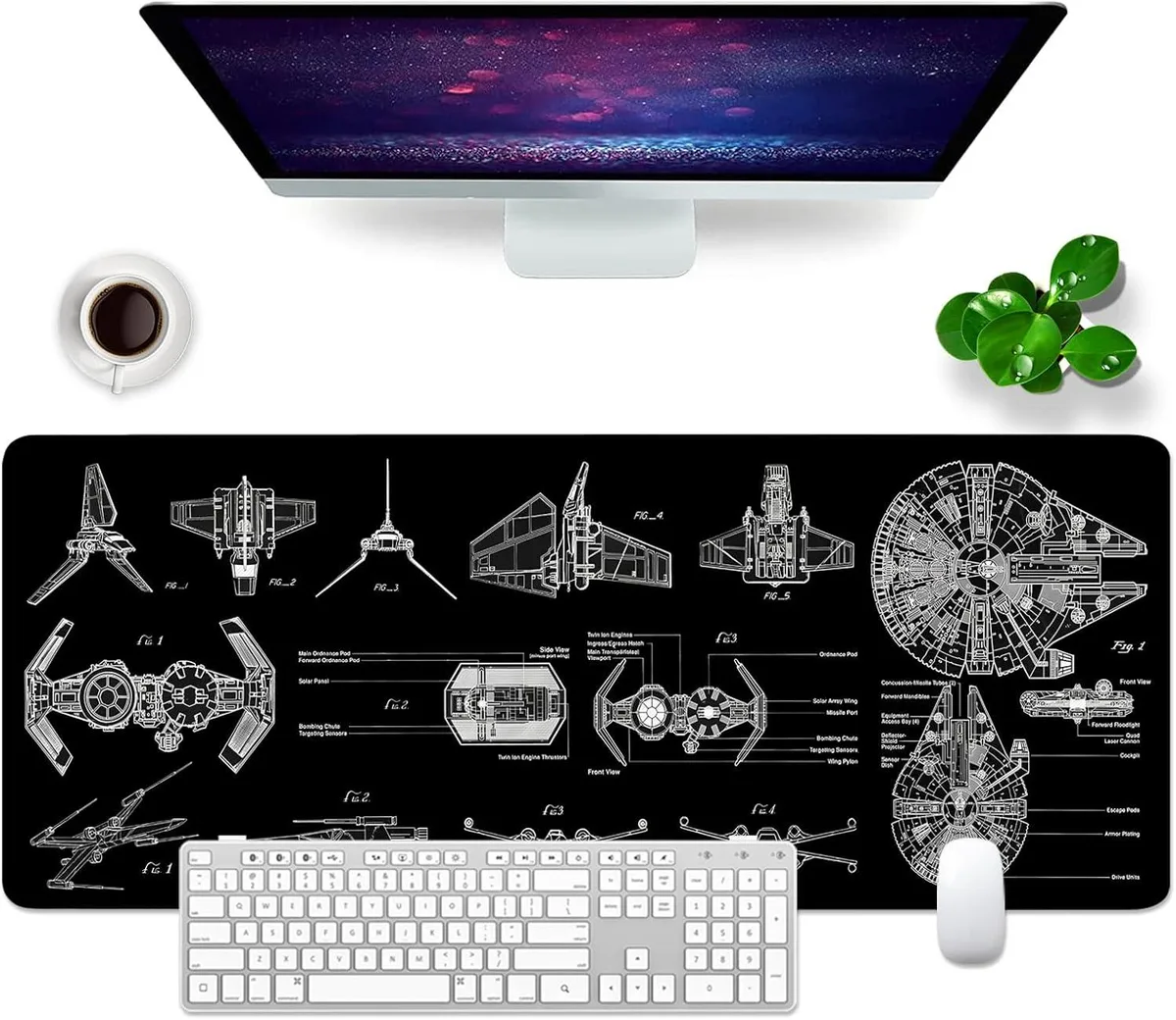 Brainwavz Brainwavz XL Mouse Pad 31.5x11.8x0.12 inch Design -5 — product photo