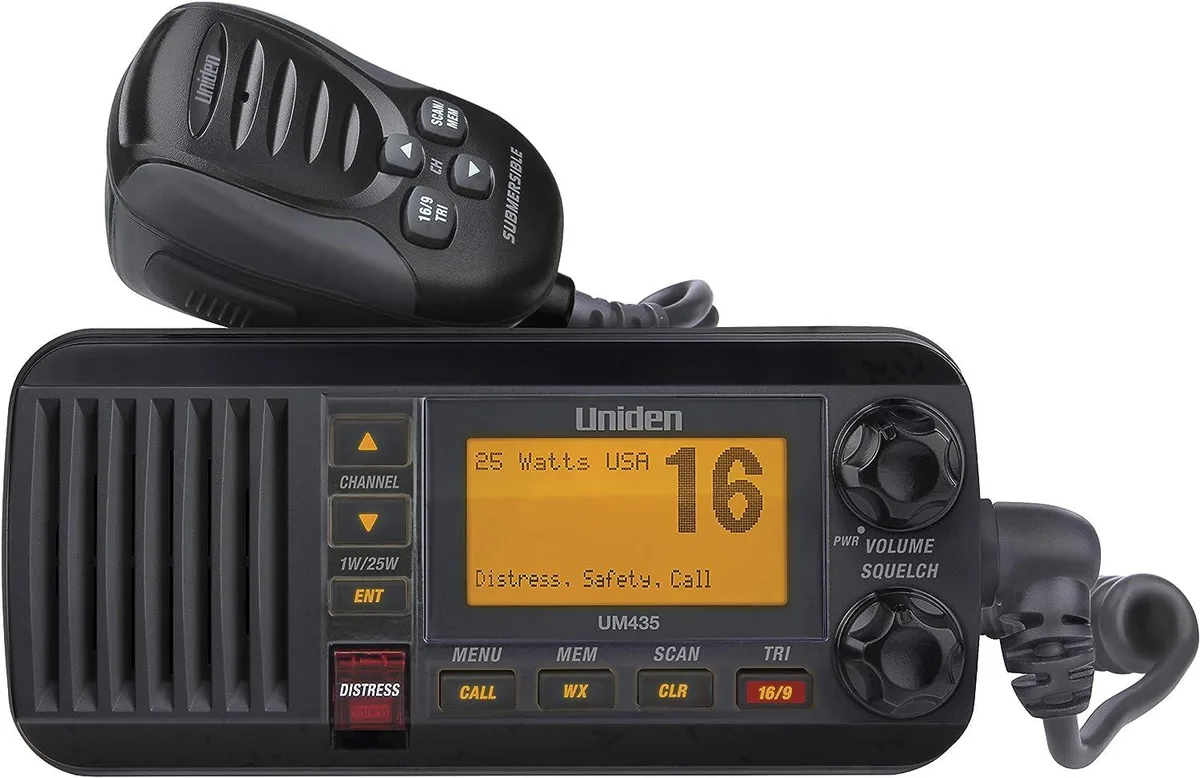 Uniden Uniden Advanced Fixed Mount VHF Marine Radio Black — product photo
