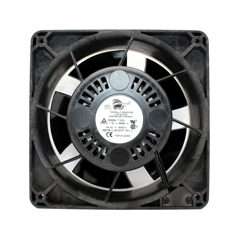 Fans TN3A2 115VAC 85W case fan, compact square frame, matte black finish