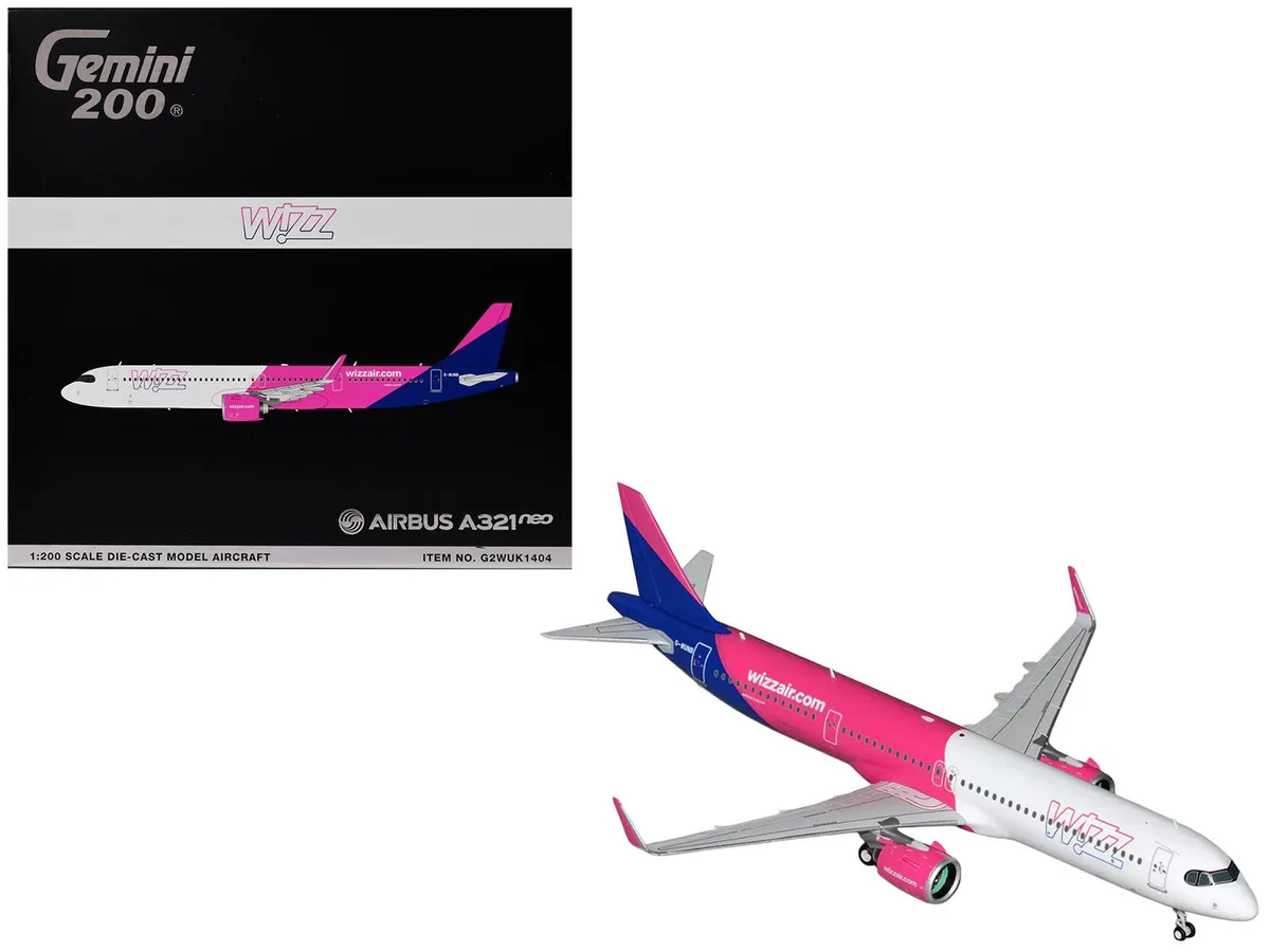 GeminiJets GeminiJets Airbus A321neo Wizz Air G-WUNB 1/200 Diecast — product photo