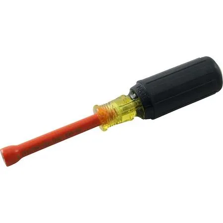 Gray Tools 3/16 inch insulated nut driver with orange and yellow cushioned handle
