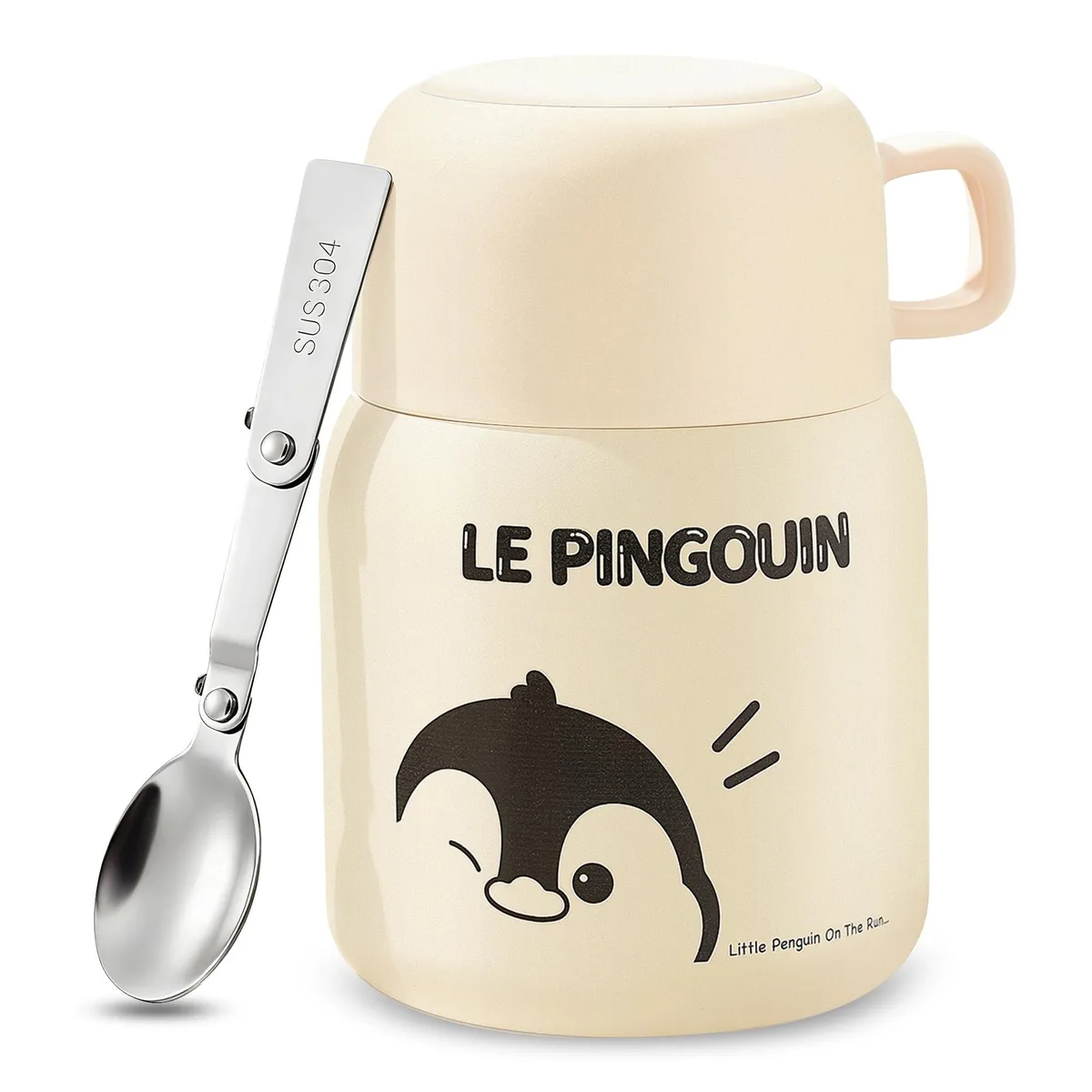  Brentwood MUG Thermo Pot 18 oz 316 Stainless Steel Penguin — product photo
