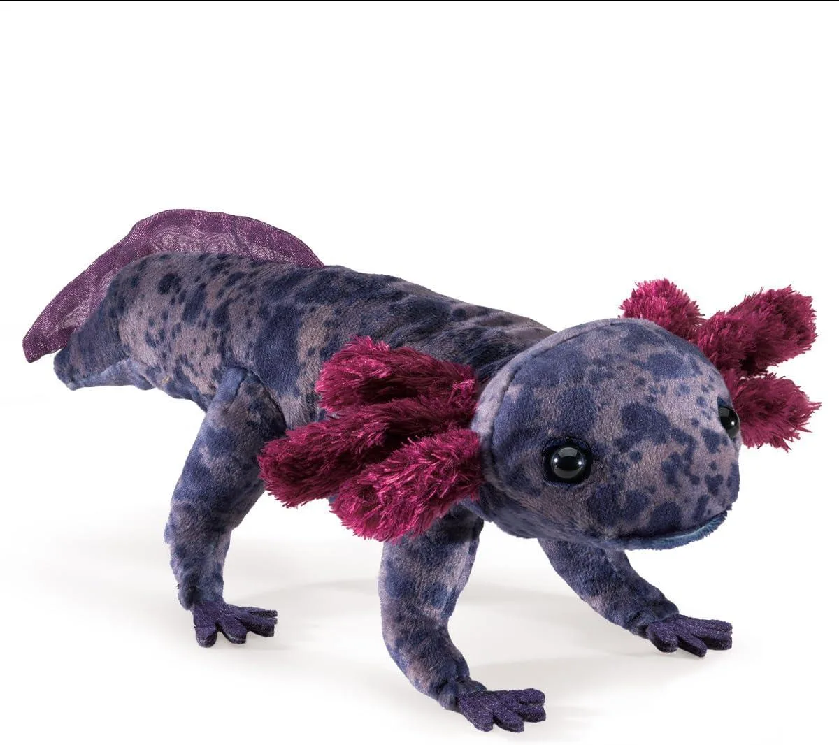 Folkmanis Puppets Folkmanis Puppets Black Axolotl Finger Puppet 8.5 inches — product photo