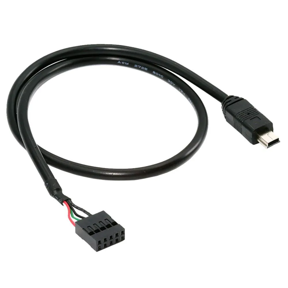 Vszerda Vszerda USB 2.0 9pin 10pin Header to Mini USB 5Pin Adapter Cable 50cm — product photo