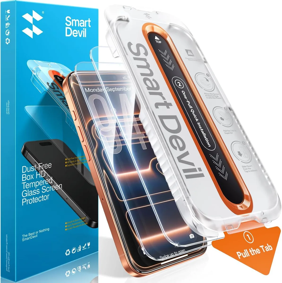 NuoTo NuoTo 2 Pack Screen Protector for iPhone 17 Pro Max .33 mm 9H — product photo