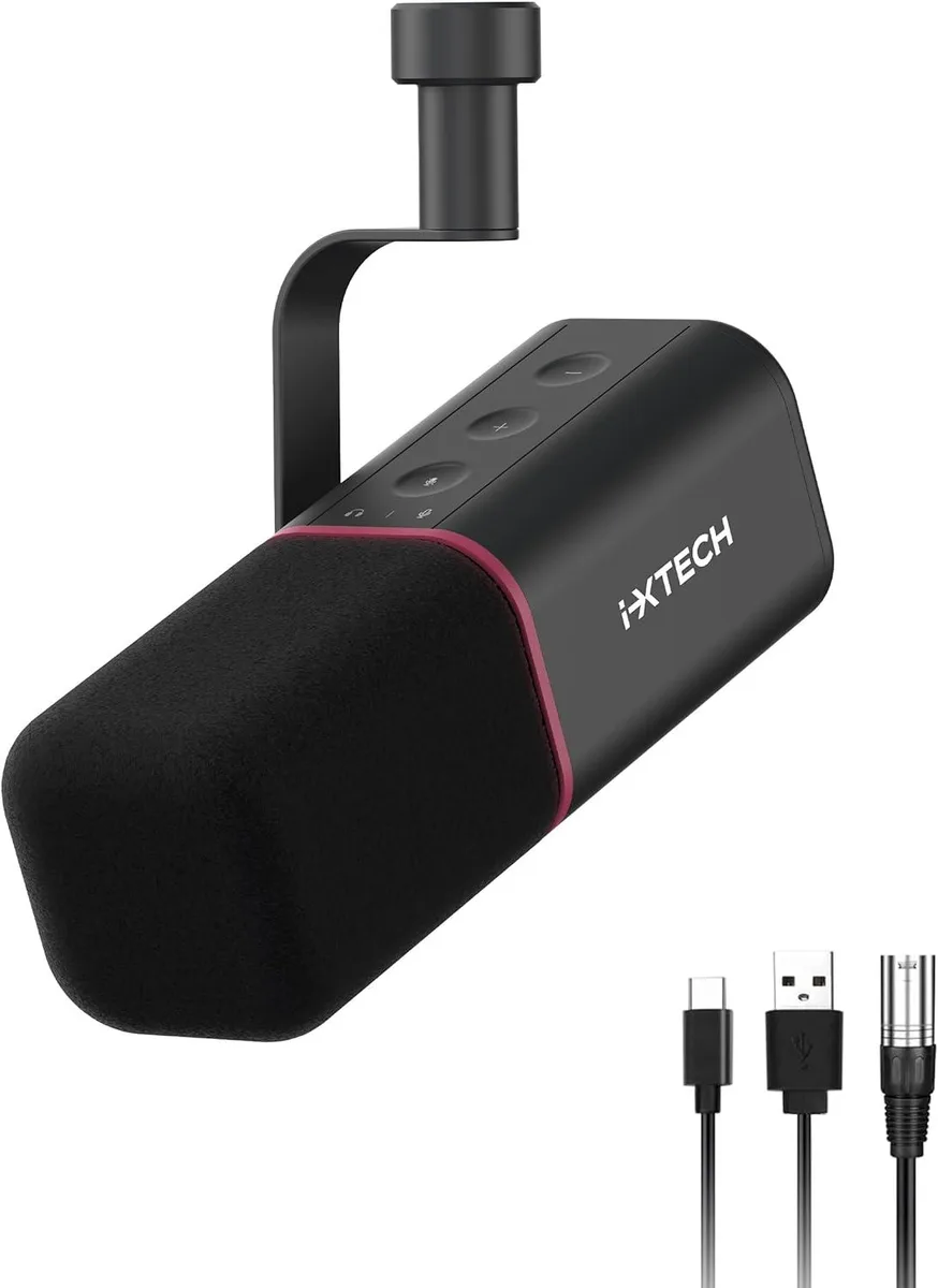I-XTECH LLC I-XTECH LLC Cardioid Dynamic Microphone USB XLR Black — product photo