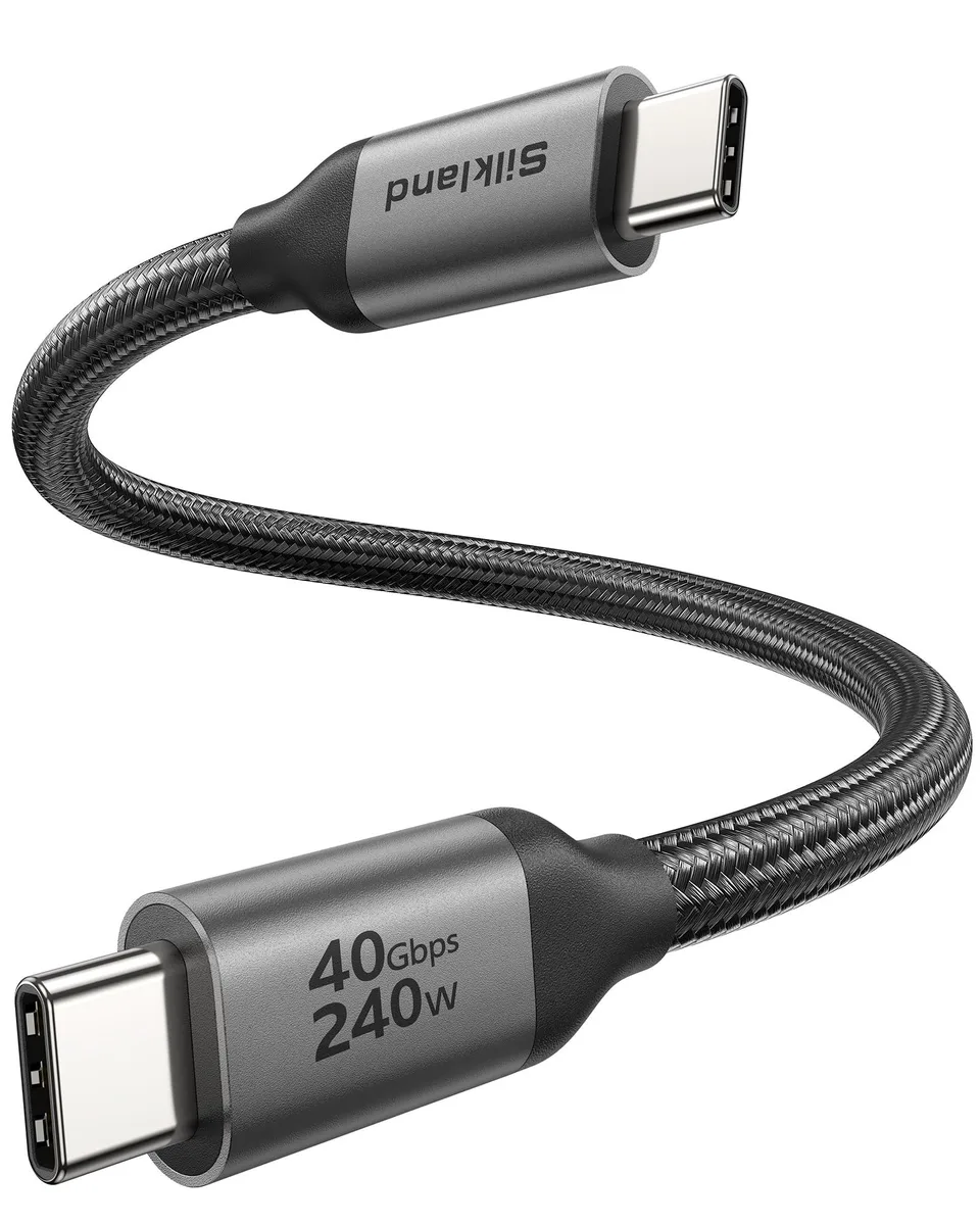  Silkland S3610 Thunderbolt 4 cable 1 ft 40 Gbps 240 W 8K 60 Hz — product photo