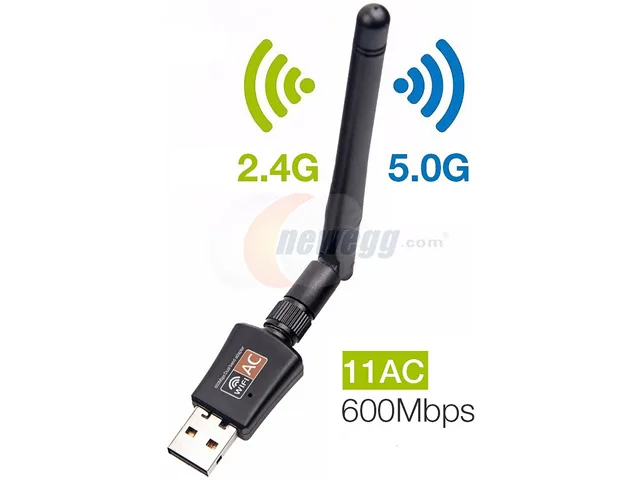 Corn Electronics Corn Electronics DZ-WXWK-USB-001 AC600 USB Wi-Fi Adapter Black — product photo
