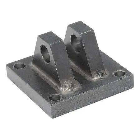 Aluminium cylinder clevis mount, 5 in bore, silver finish
