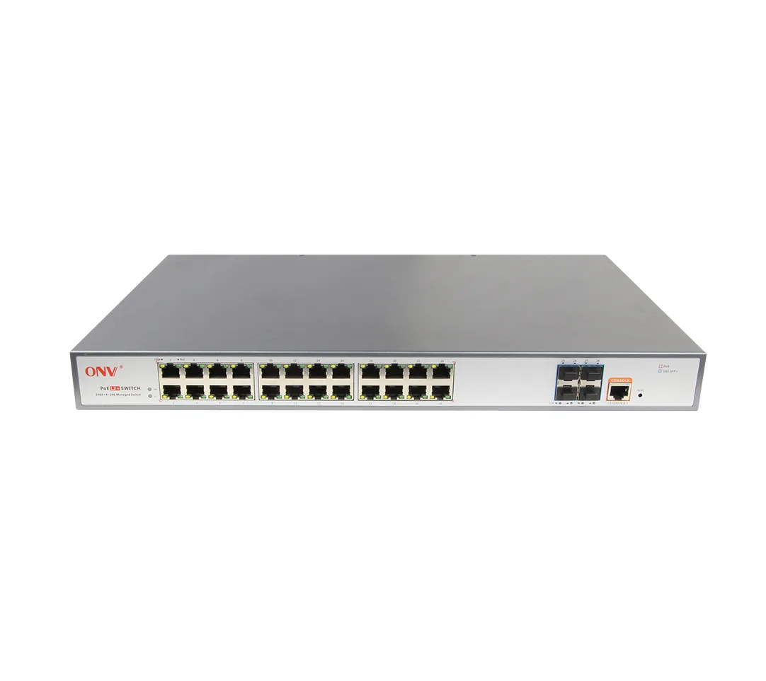 ESCAM Technology Co., Ltd ESCAM ONV-POE36028PFM 28-port 10G L2+ Managed PoE Switch — product photo