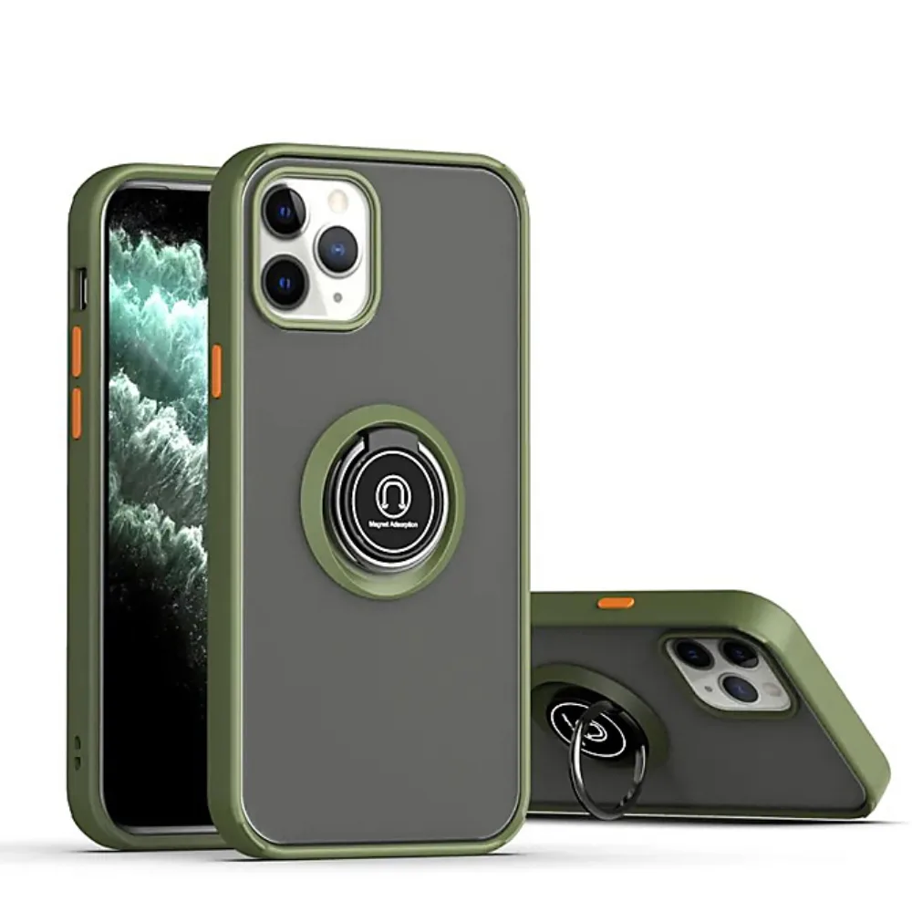 Ice Ice iPhone 13 Pro Case Green 360 Ring Kickstand Magnetic 6.1 — product photo