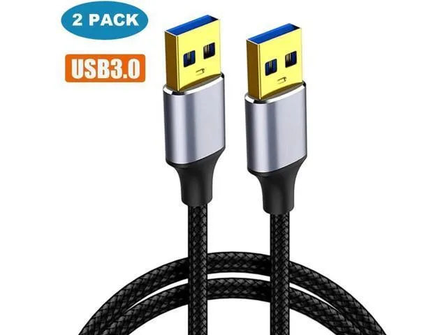 Manw Manw USB 3.0 A Male to A Male Cable 2 Pack 10FT — product photo