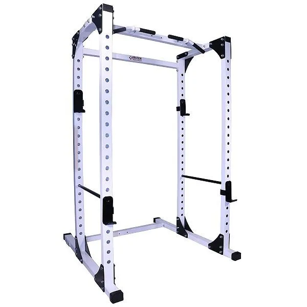 Deltech Fitness Deltech Fitness Pro Power Rack DF825 White fitness accessory — product photo