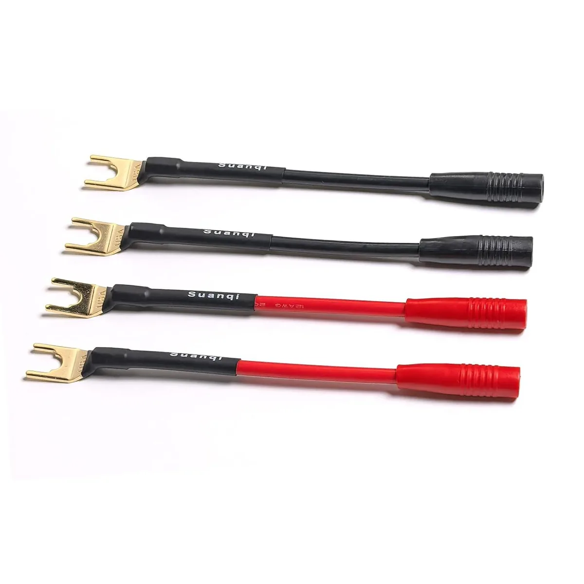 Boxwave Boxwave U-Type Spade to Female Banana Jack Audio Adapter 4-Pack — product photo
