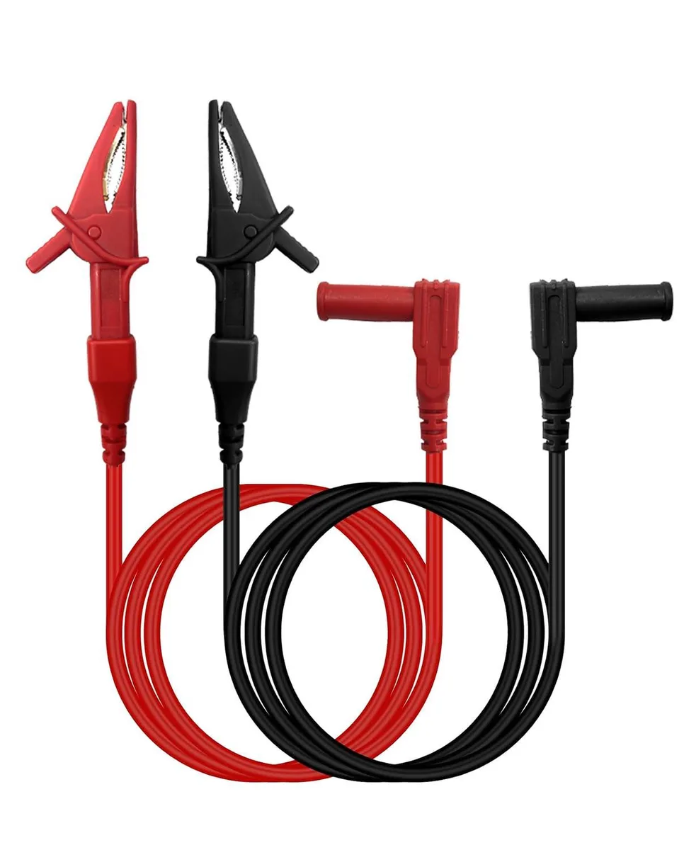  PEHUAO 2pcs 3.3Ft Alligator Clip Test Leads 18AWG 15A CAT III 1000V — product photo
