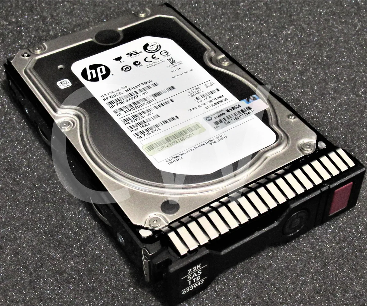 HP HP 1TB 7200RPM 6Gbps 3.5" SAS internal hard drive — product photo