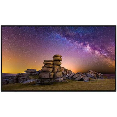 55 inch commercial display with thin black bezel and matte screen finish