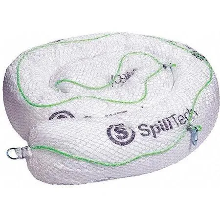 Spilltech Spilltech PREM810 Sorbent Boom 8 in x 10 ft Oil White 4 PK — product photo