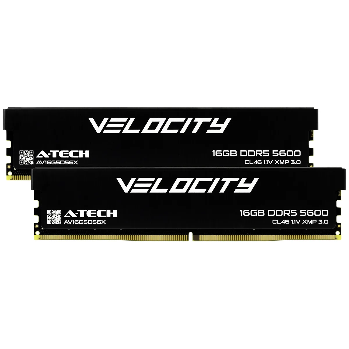 A-Tech A-Tech Velocity 32GB (2x16GB) DDR5 5600MHz CL46 desktop RAM — product photo