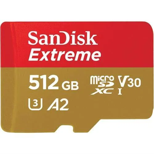 SanDisk SanDisk Extreme PLUS 512GB microSDXC UHS-I memory card — product photo