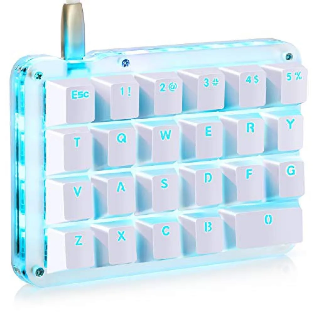 Koolertron Koolertron 23-Key One-Handed Gaming Keyboard Red Axis Blue Backlight — product photo