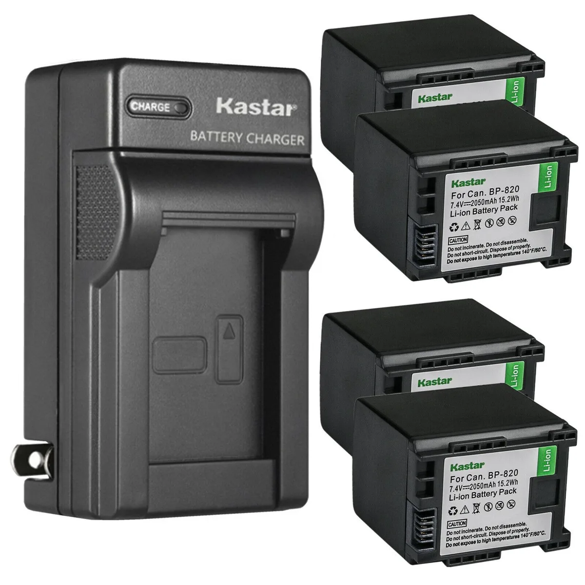 Kastar Kastar BP-820/828 4-Battery &amp; Charger Kit — product photo