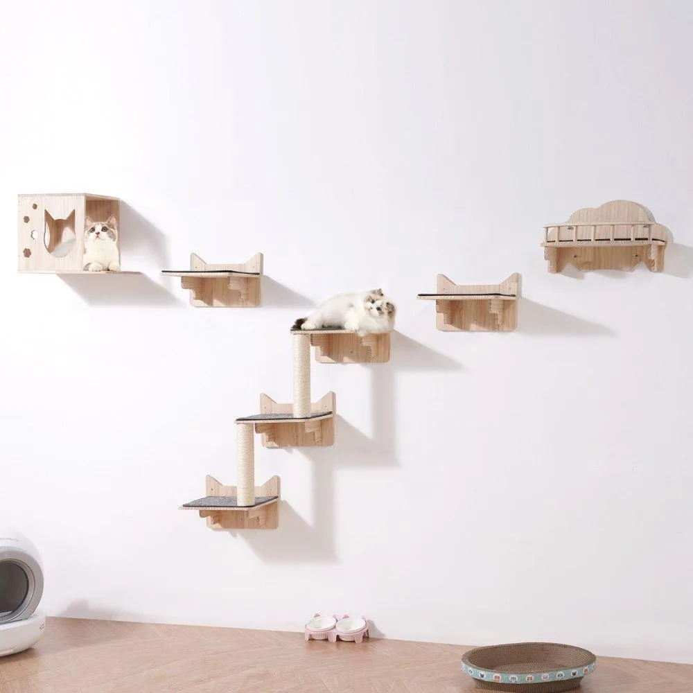 VEVOR VEVOR Wall Mounted Cat Shelves Tree Set of 5 SSGQK-02 — product photo