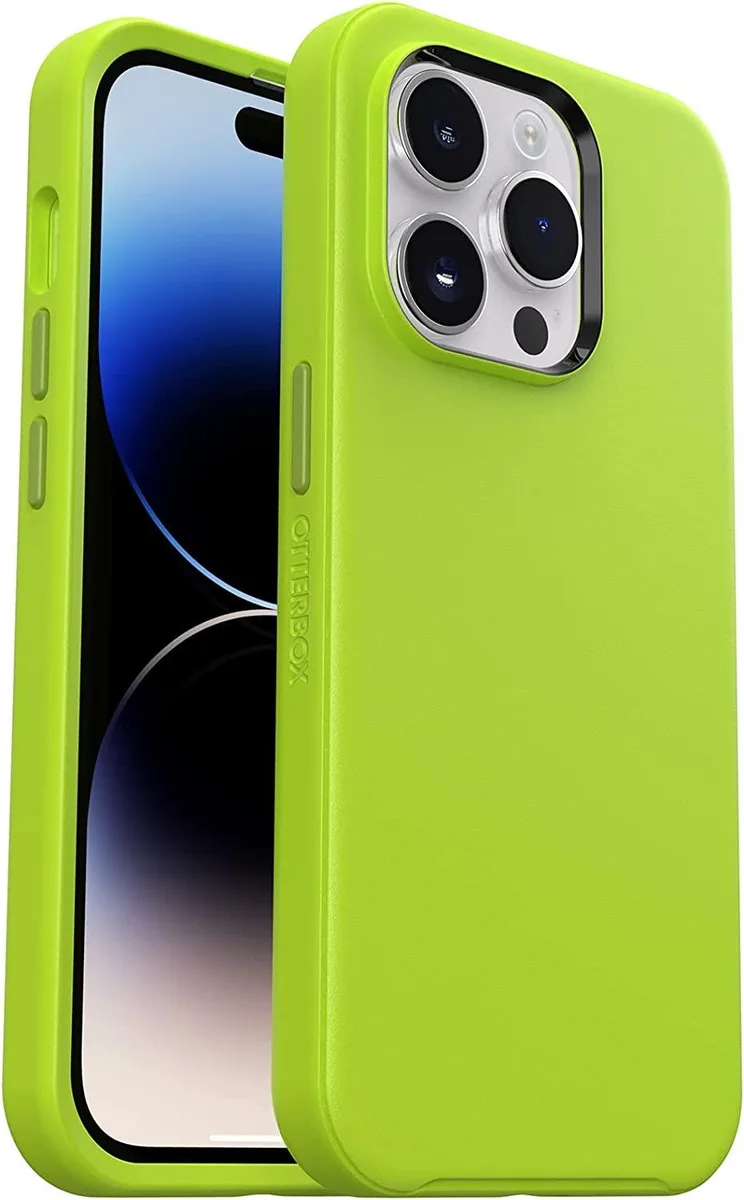 OtterBox OtterBox Symmetry Series+ MagSafe case for iPhone 14 Pro Lime All Yours — product photo
