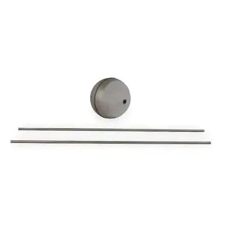 Square D center-hole float and rod assembly, round stainless float with brass rod