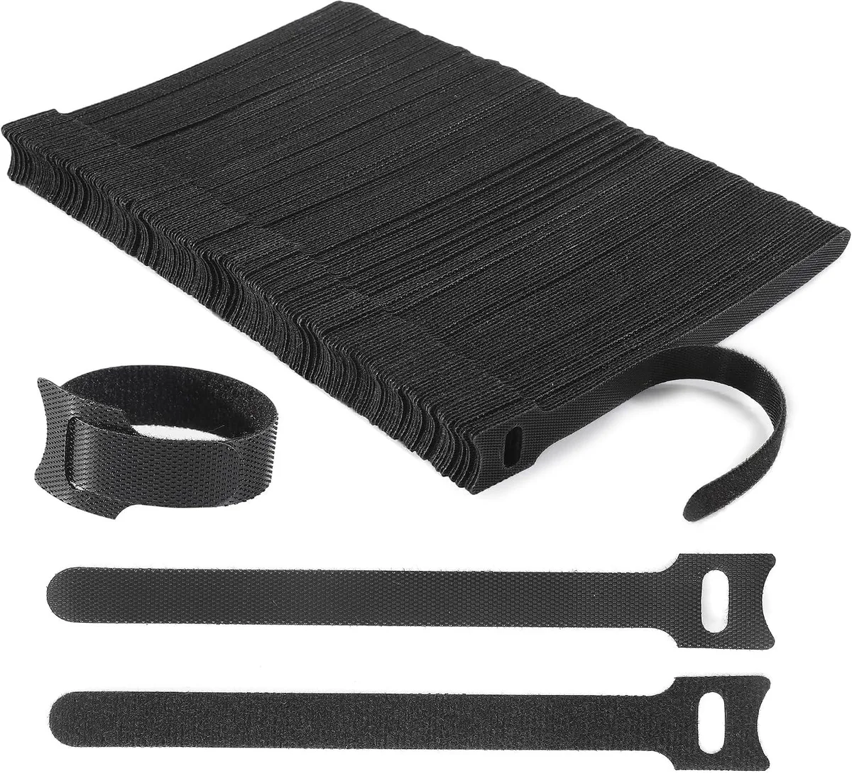 Ennovor Ennovor Reusable Cable Ties 210 PCS 6 Inches Adjustable Cord Straps — product photo