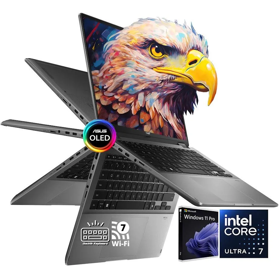 ASUS ASUS Vivobook 2-in-1 14" OLED Core Ultra 7 256V 16GB 2TB Win11 Pro — product photo