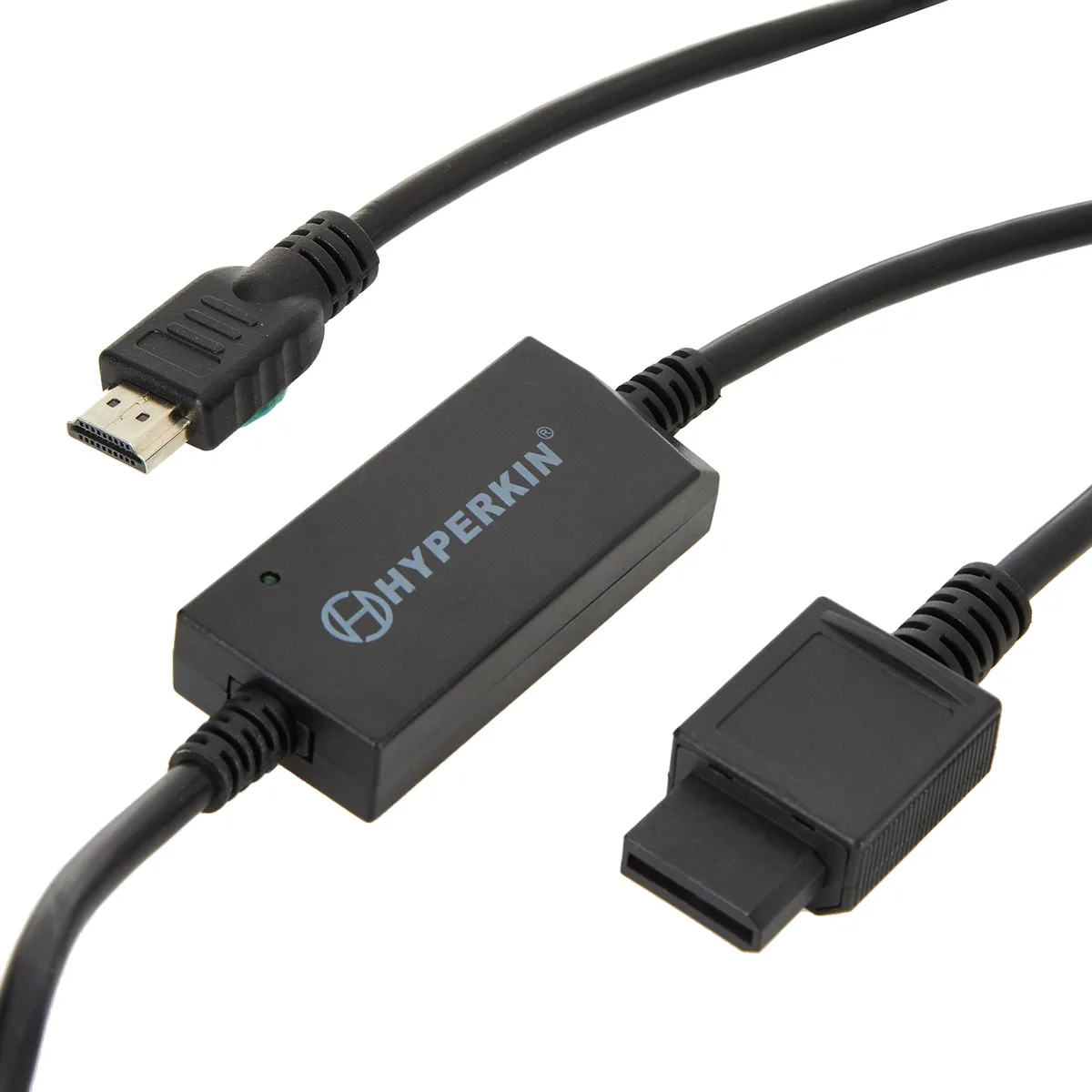 Black HDMI cable male-to-male connectors ten foot length