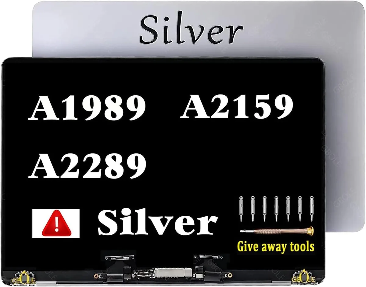 NUOLAISUN NUOLAISUN MacBook Pro Retina A1989 A2159 A2289 LCD Screen Assembly Silver — product photo