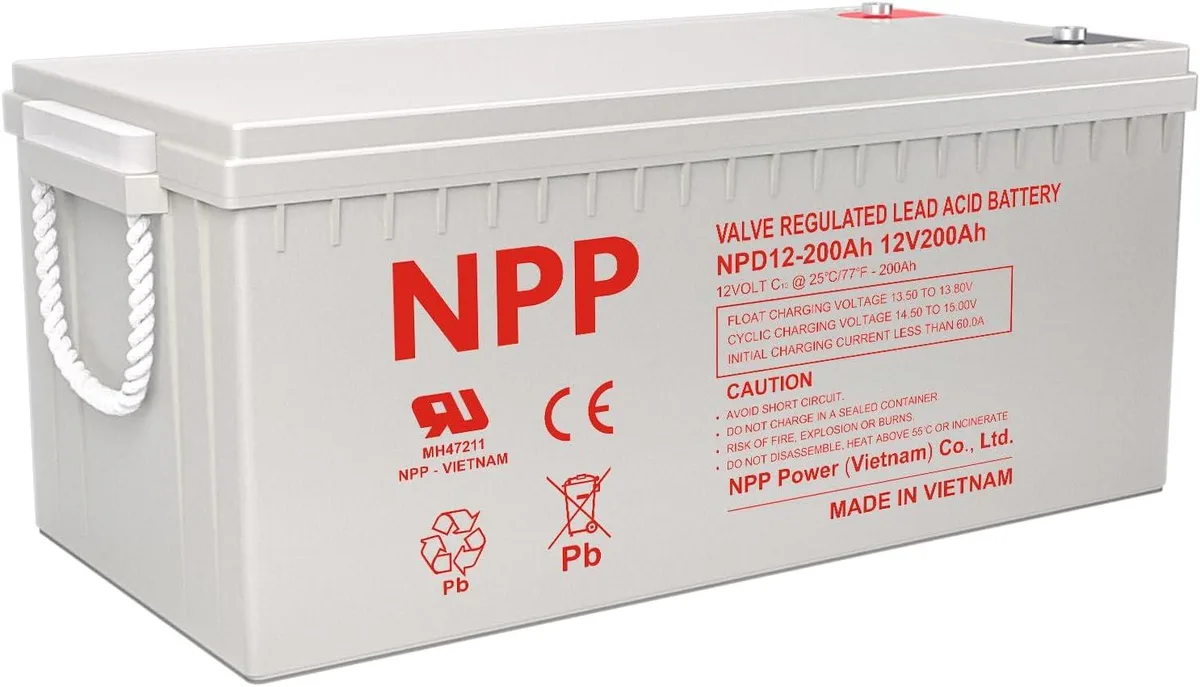 NPP Power Co., Ltd NPP Power Co., Ltd NPD 12V 200Ah Deep Cycle Battery T16 Terminals — product photo