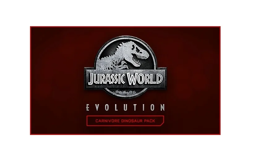 Steam code card for Jurassic World Evolution carnivore pack