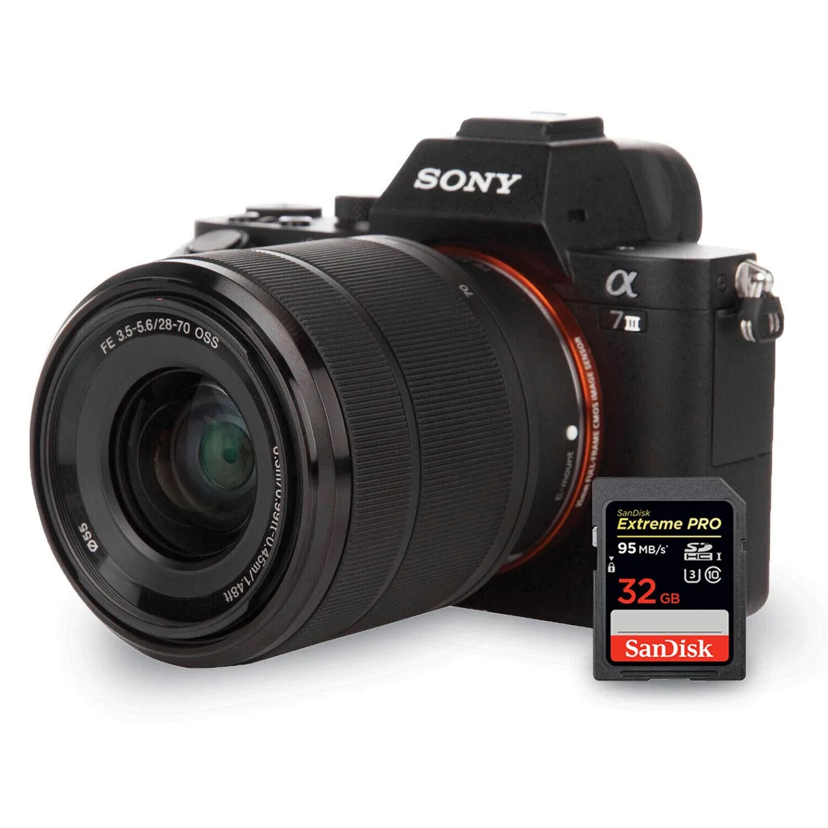 Sony Sony Alpha a7 III 24.2MP Full-Frame Mirrorless Camera 28-70mm + 32GB Extreme Pro — product photo